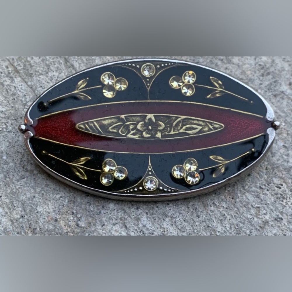 STRIKING Vintage 1928 Art Nouveau Brooch Pin
